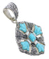 Turquoise Opal Sterling Silver Pendant YX75562